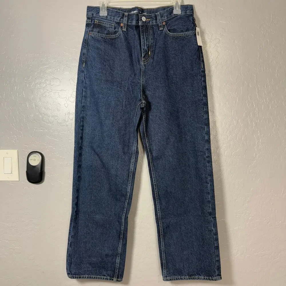 Old Navy Baggy Non-Stretch Jeans for Boys, 18, 805566